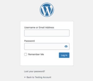 Log in to WordPress Dashboard